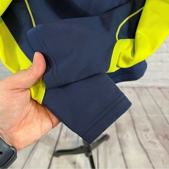 Mizuno Women’s Quarter Zip Sweater Size Small Blue and Green - Picture 7 of 11